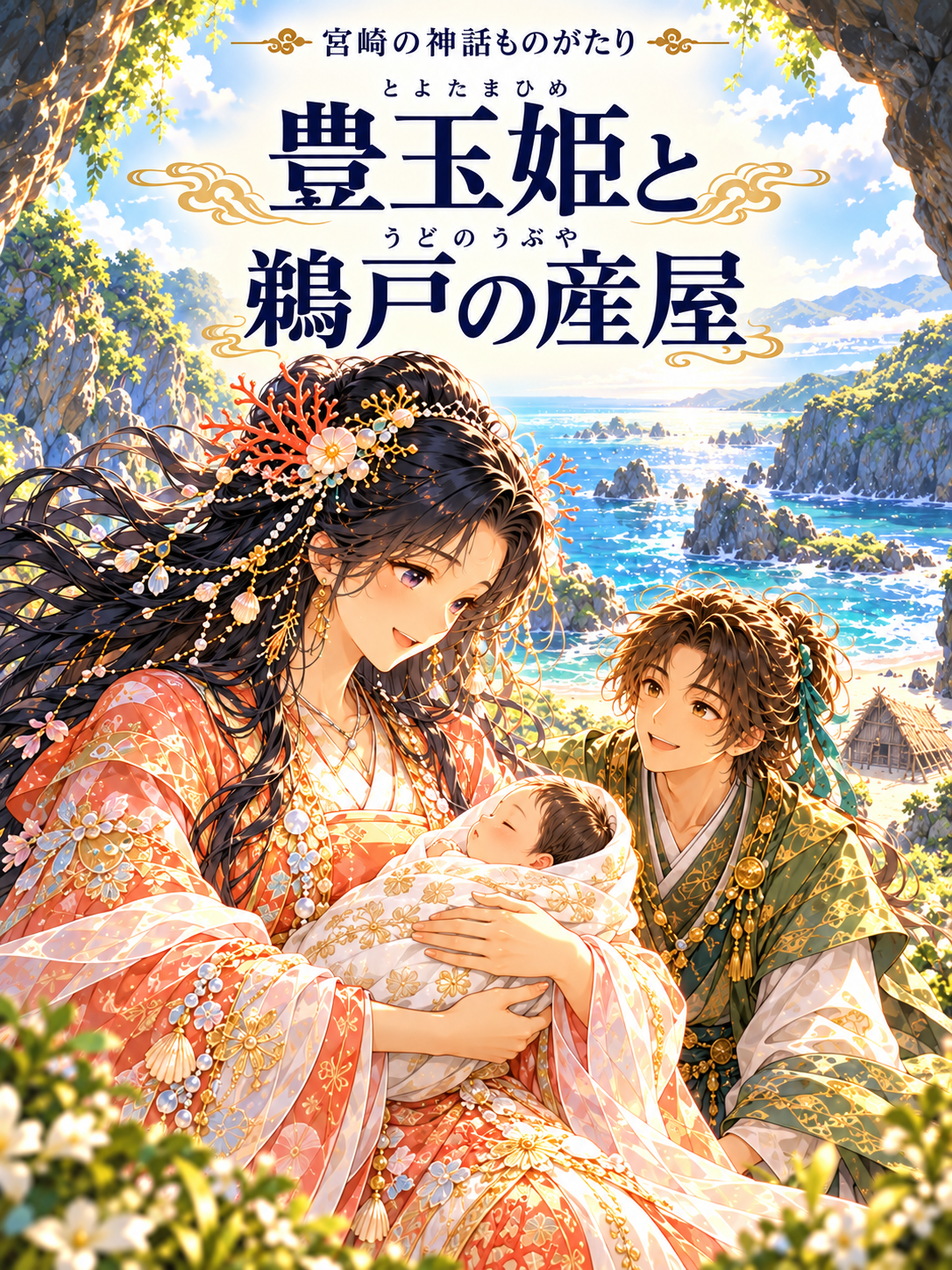 豊玉姫と鵜戸の産屋 1枚目